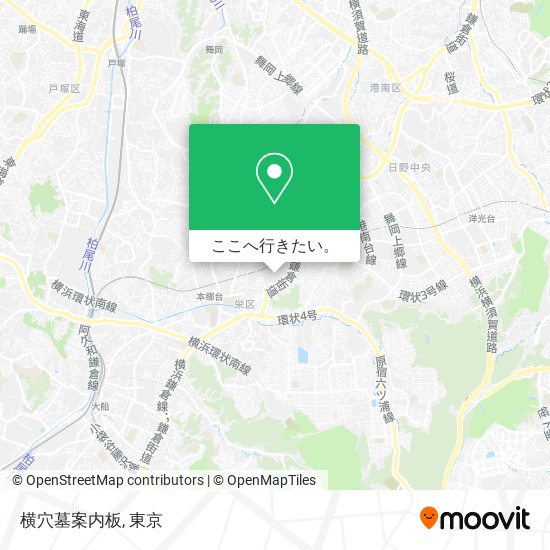 横穴墓案内板地図