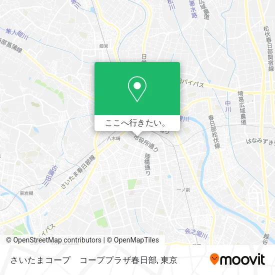 さいたまコープ　コーププラザ春日部地図