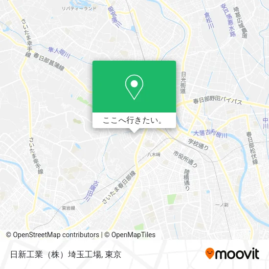 日新工業（株）埼玉工場地図