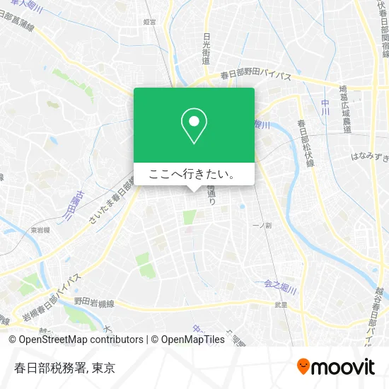 春日部税務署地図