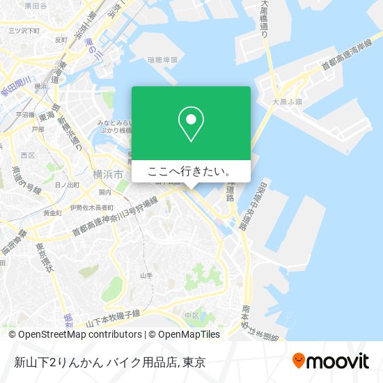 新山下2りんかん バイク用品店地図