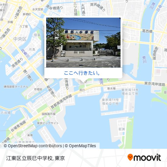 江東区立辰巳中学校地図