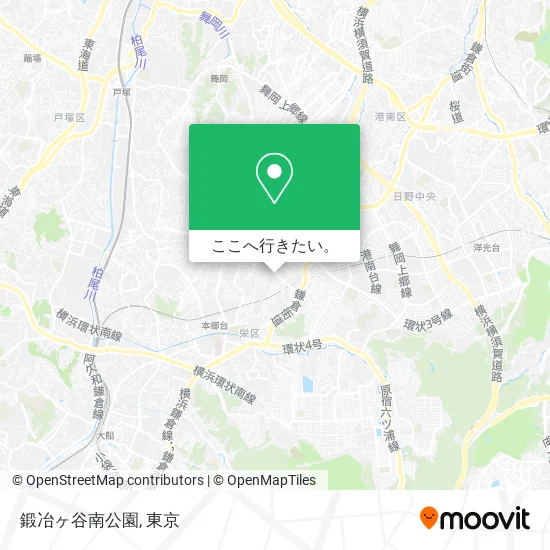 鍛冶ヶ谷南公園地図