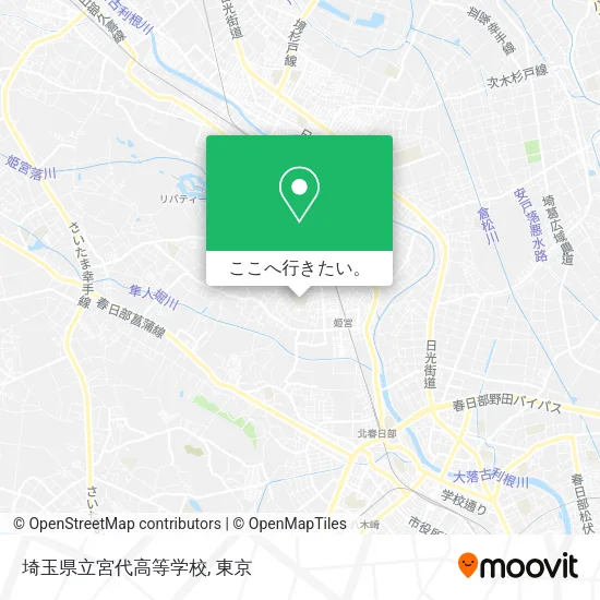 埼玉県立宮代高等学校地図