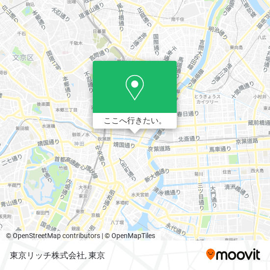 東京リッチ株式会社地図