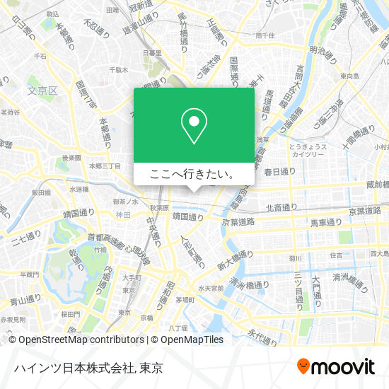 ハインツ日本株式会社地図