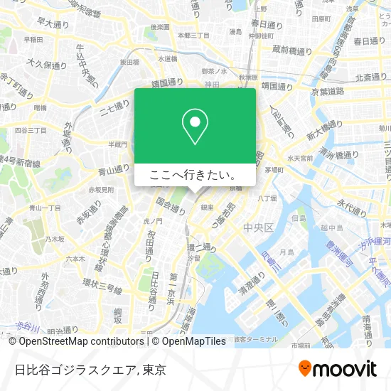 日比谷ゴジラスクエア地図