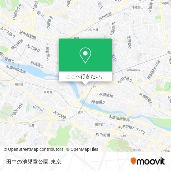 田中の池児童公園地図