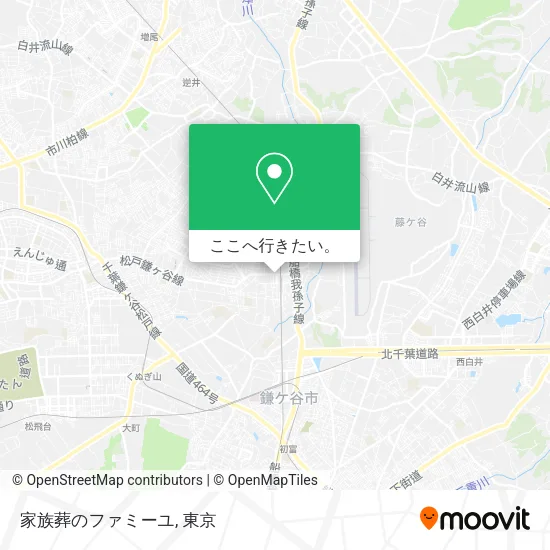 家族葬のファミーユ地図