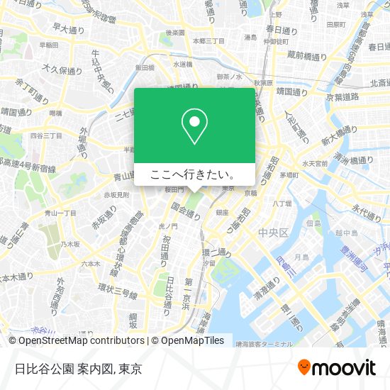 日比谷公園 案内図地図