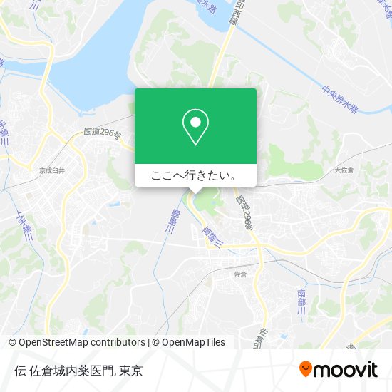 伝 佐倉城内薬医門地図
