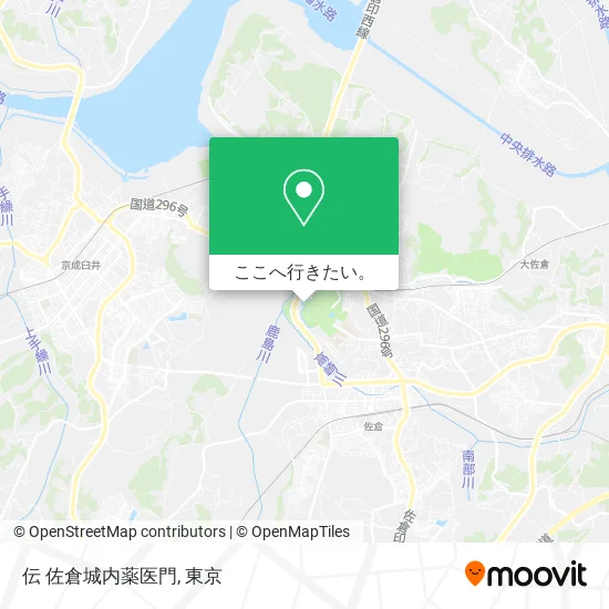 伝 佐倉城内薬医門地図