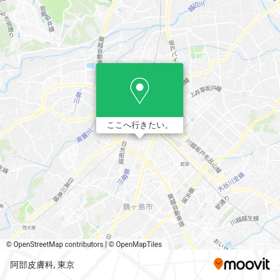 阿部皮膚科地図