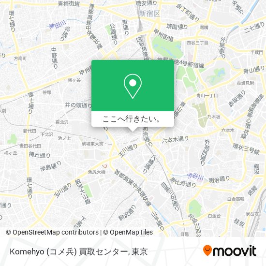 Komehyo (コメ兵) 買取センター地図