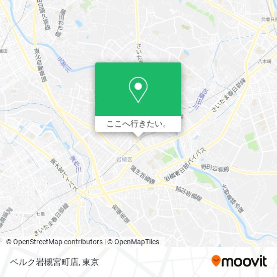 ベルク岩槻宮町店地図