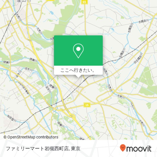 ファミリーマート岩槻西町店地図