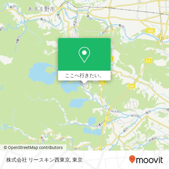 株式会社 リースキン西東京地図