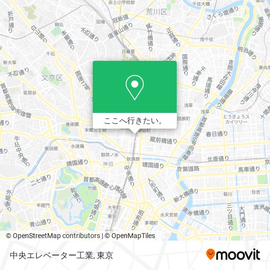 中央エレベーター工業地図