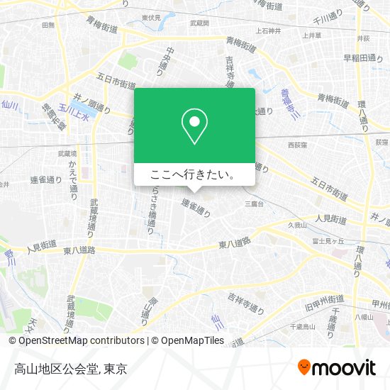 高山地区公会堂地図