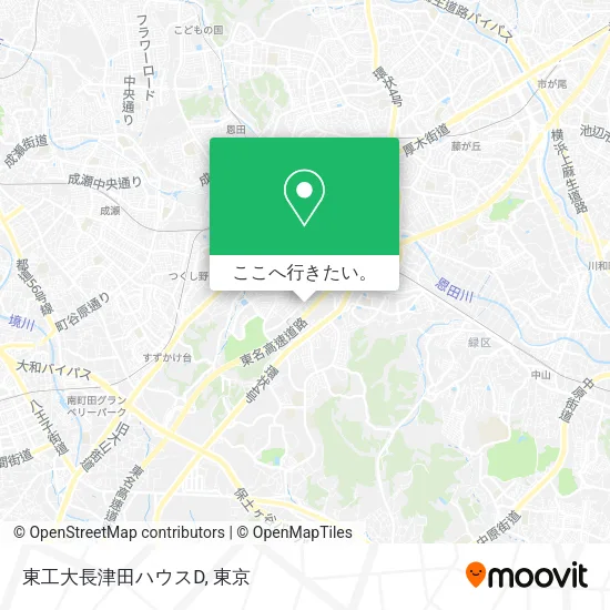 東工大長津田ハウスD地図