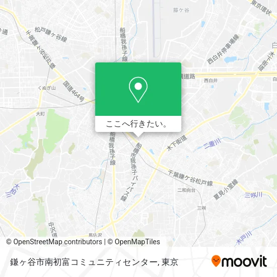 鎌ヶ谷市南初富コミュニティセンター地図