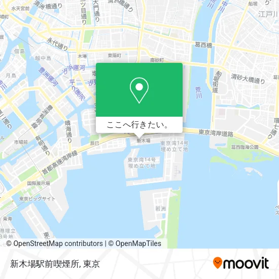 新木場駅前喫煙所地図