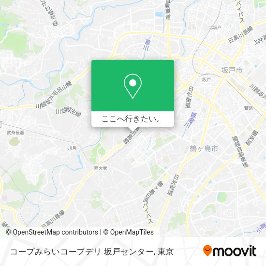 コープみらいコープデリ  坂戸センター地図