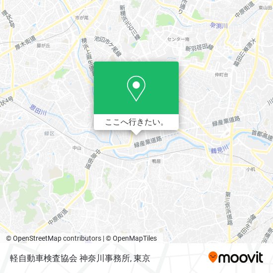 軽自動車検査協会 神奈川事務所地図