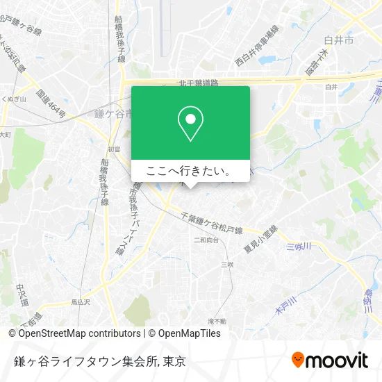 鎌ヶ谷ライフタウン集会所地図