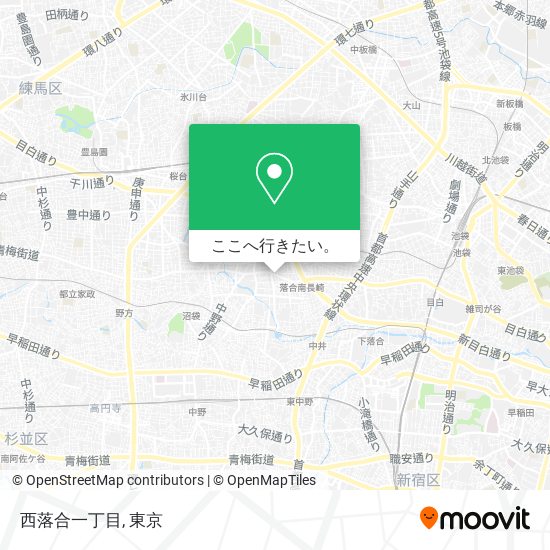 西落合一丁目地図