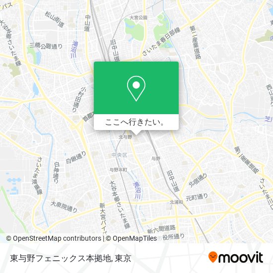東与野フェニックス本拠地地図