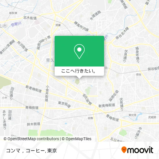 コンマ，コーヒー地図