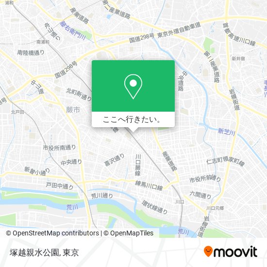 塚越親水公園地図