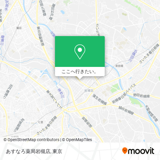 あすなろ薬局岩槻店地図