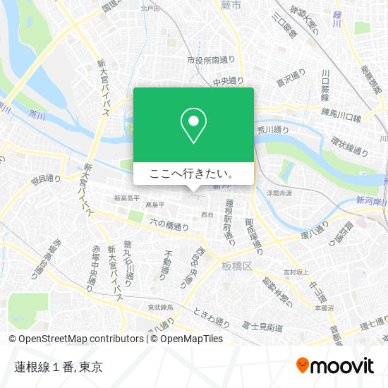 蓮根線１番地図