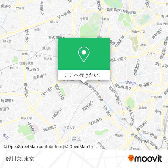鰻川京地図