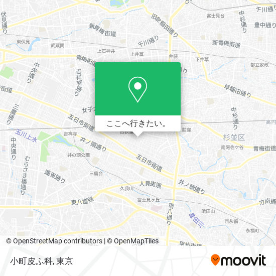 小町皮ふ科地図