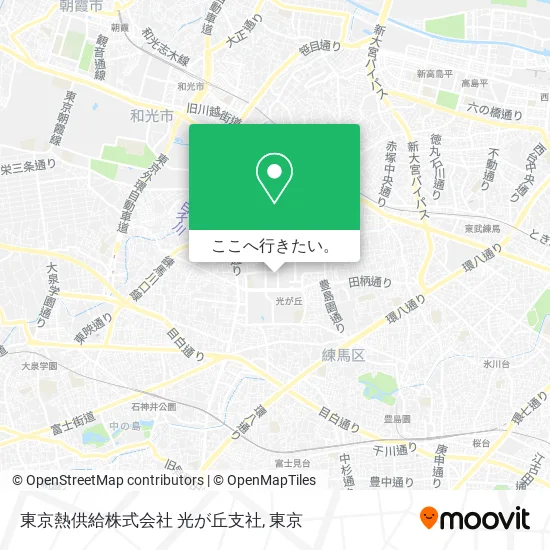 東京熱供給株式会社 光が丘支社地図