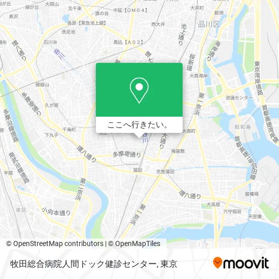 牧田総合病院人間ドック健診センター地図