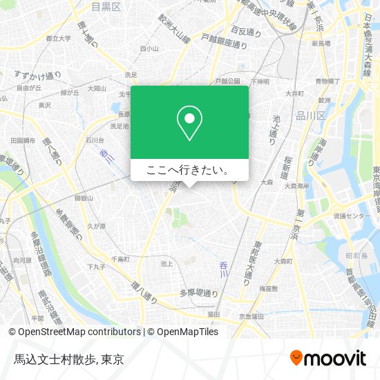 馬込文士村散歩地図