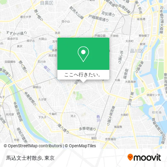 馬込文士村散歩地図