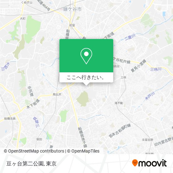 豆ヶ台第二公園地図