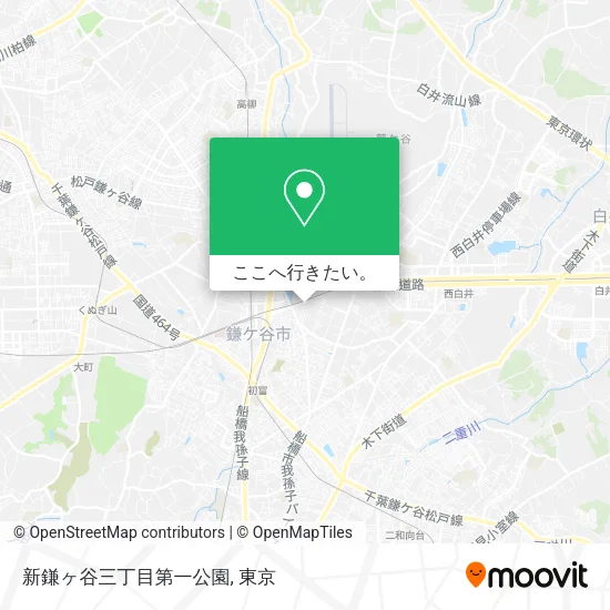 新鎌ヶ谷三丁目第一公園地図