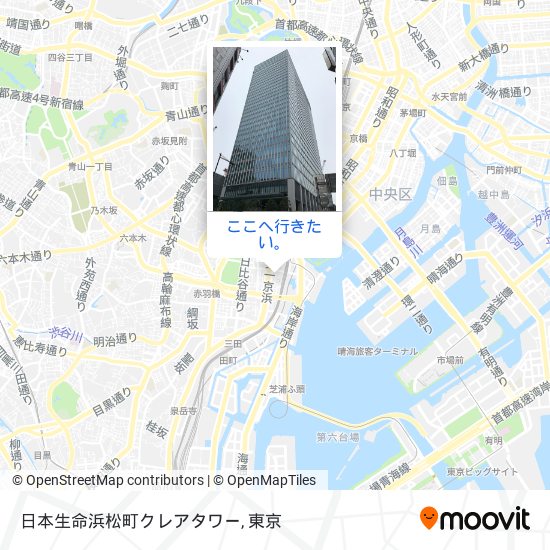 日本生命浜松町クレアタワー地図