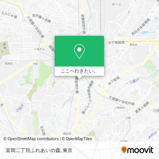 富岡二丁目ふれあいの森地図