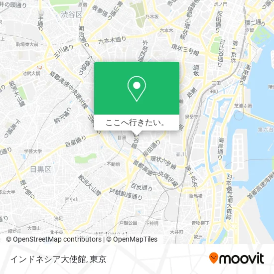 インドネシア大使館地図