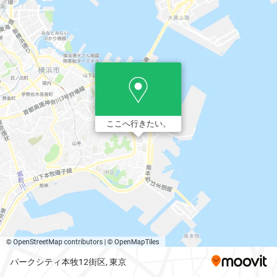 パークシティ本牧12街区地図