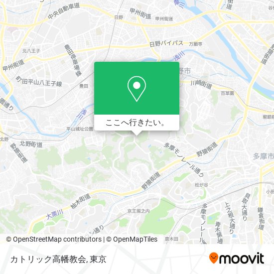 カトリック高幡教会地図