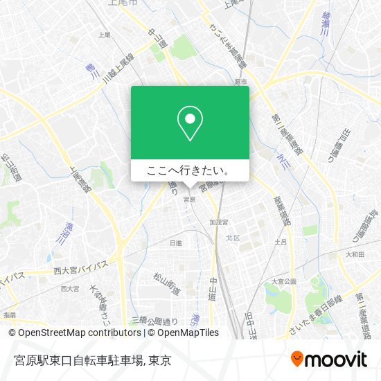 宮原駅東口自転車駐車場地図