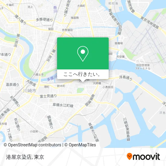港屋京染店地図